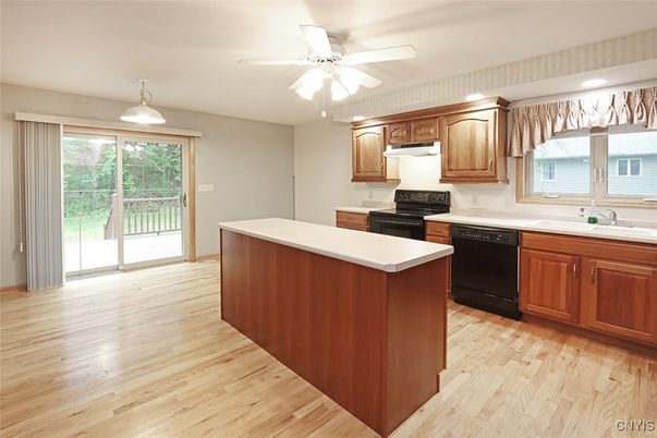 Interior, Kitchen, Wood Texture Flooring