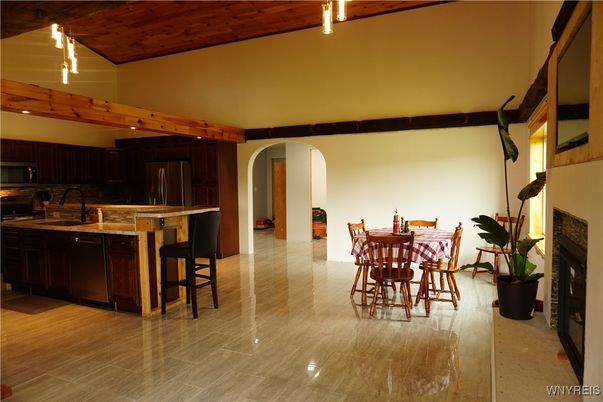 Dining room, Interior, Kitchen