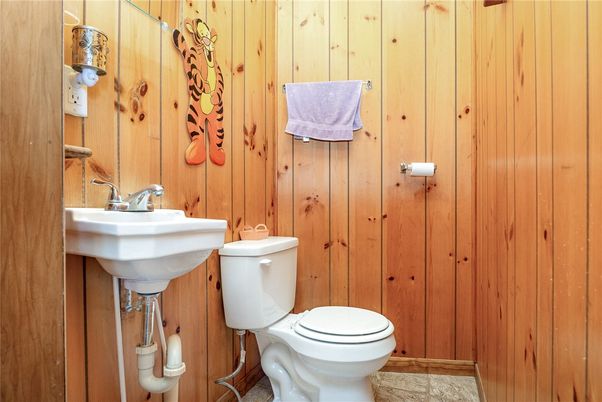 Bathroom, Interior, Wooden Walls
