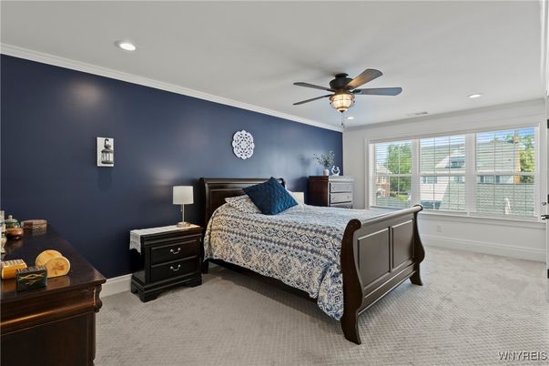 Bedroom, Interior, Recessed Lighting