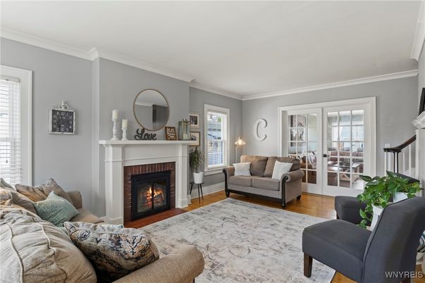 Fireplace, Interior, Living room, Wood Texture Flooring