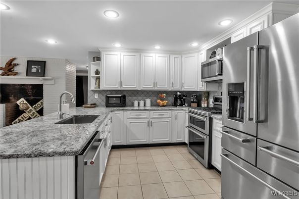 Interior, Kitchen, Recessed Lighting, Stainless Steel Appliances