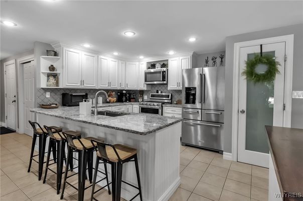 Interior, Kitchen, Recessed Lighting, Stainless Steel Appliances