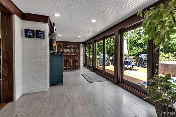 Interior, Recessed Lighting, Stone Walls