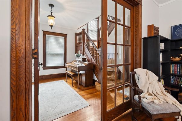 Interior, Pendant Lights, Piano, Wood Texture Flooring