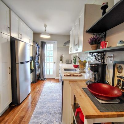 Interior, Kitchen, Wood Texture Flooring