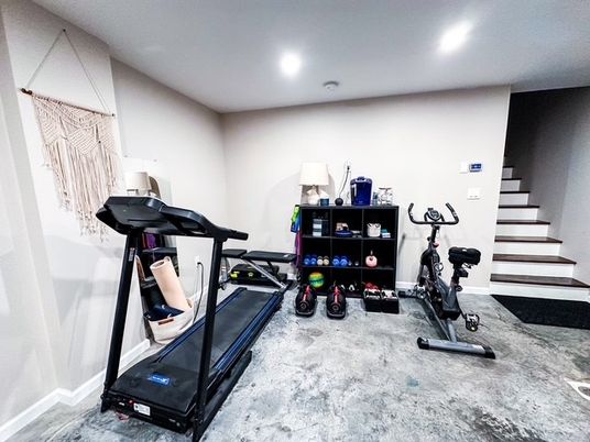 Fitness Equipment, Interior, Recessed Lighting