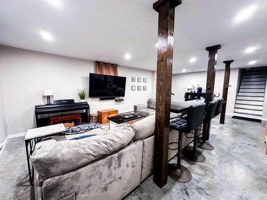Interior, Living room, Recessed Lighting