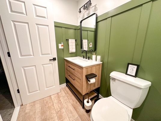 Bathroom, Interior, Wood Texture Flooring