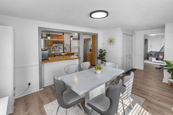 Dining room, Interior, Kitchen, Wood Texture Flooring