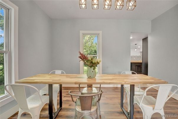 Dining room, Interior, Wood Texture Flooring