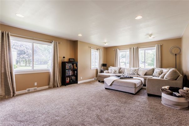 Interior, Living room, Recessed Lighting