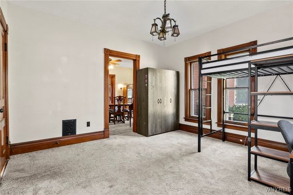 Chandelier, Dining room, Empty room, Interior
