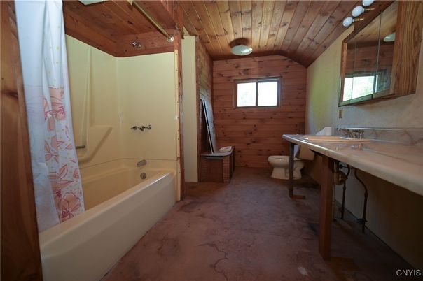 Bathroom, Interior, Wooden Ceilings, Wooden Walls