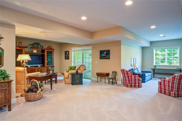 Interior, Living room, Recessed Lighting