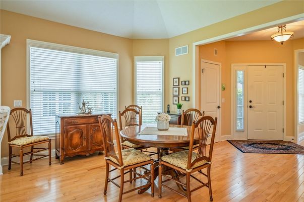 Dining room, Interior, Wood Texture Flooring