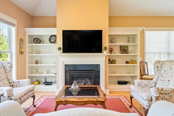 Fireplace, Interior, Living room, Wood Texture Flooring