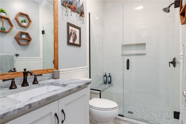 Bathroom, Glass Shower, Interior