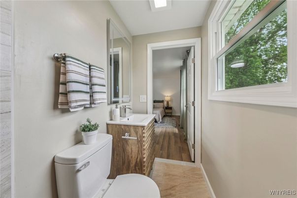 Bathroom, Interior, Wood Texture Flooring