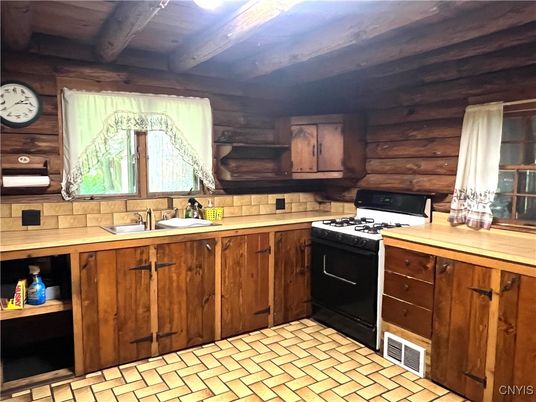 Interior, Kitchen, Wooden Walls
