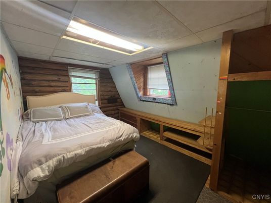 Bedroom, Interior, Wooden Walls