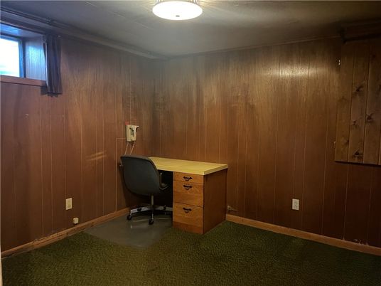 Home Office, Interior, Wooden Walls
