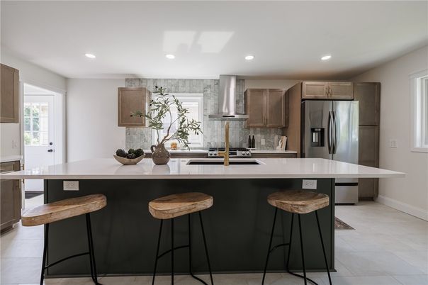 Interior, Kitchen, Recessed Lighting, Stainless Steel Appliances