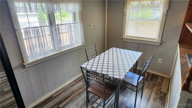 Dining room, Interior, Wood Texture Flooring