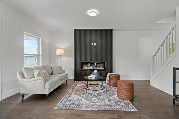 Fireplace, Interior, Living room, Wood Texture Flooring