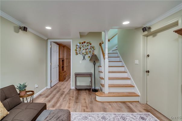 Interior, Recessed Lighting, Wood Texture Flooring