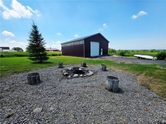 Backyard, Detached Garage, Exterior