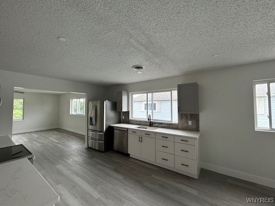 Interior, Kitchen, Wood Texture Flooring