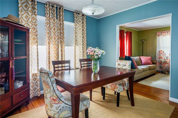 Dining room, Interior, Wood Texture Flooring