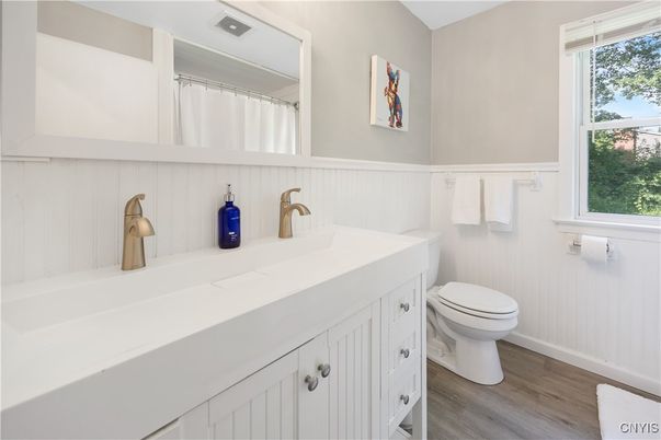 Bathroom, Interior, Wood Texture Flooring