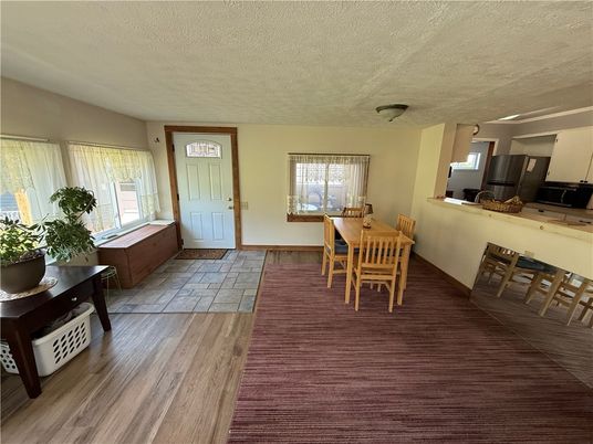 Dining room, Interior, Wood Texture Flooring
