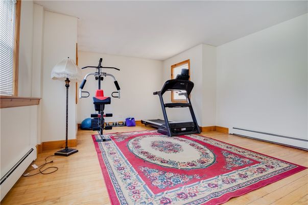 Fitness Equipment, Interior, Wood Texture Flooring