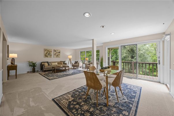 Dining room, Interior, Living room, Recessed Lighting