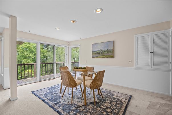 Dining room, Interior, Recessed Lighting