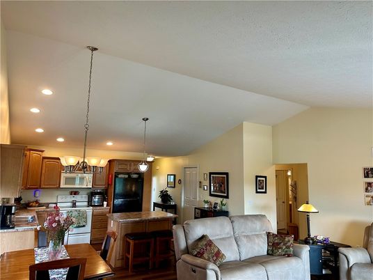 Interior, Kitchen, Living room, Pendant Lights, Recessed Lighting