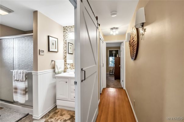 Bathroom, Interior, Wood Texture Flooring