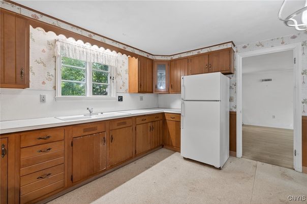 Interior, Kitchen, Wood Texture Flooring
