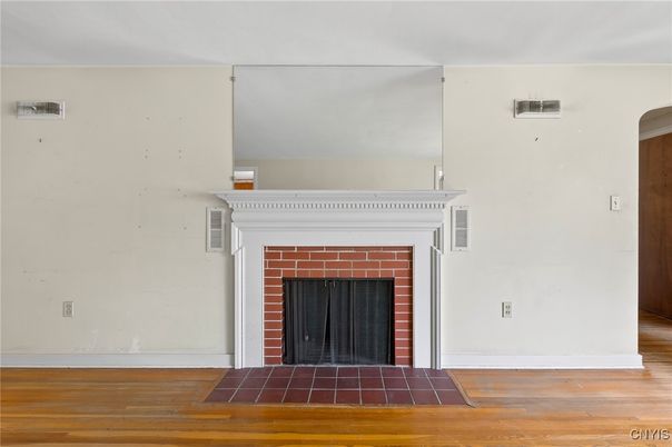 Fireplace, Interior, Wood Texture Flooring
