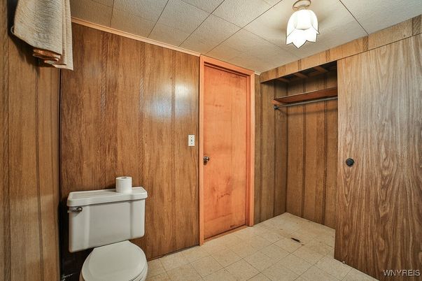 Bathroom, Interior, Wooden Walls
