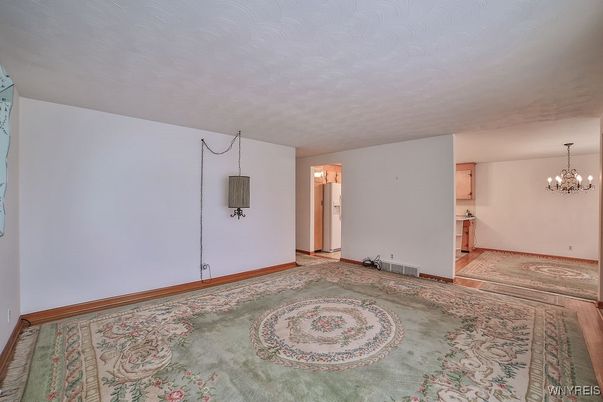 Chandelier, Empty room, Interior