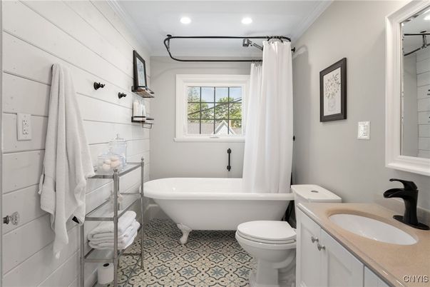 Bathroom, Free Standing Baths, Interior, Recessed Lighting