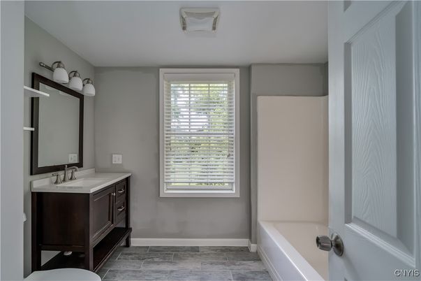 Bathroom, Dual Sink Vanities, Interior, Wood Texture Flooring