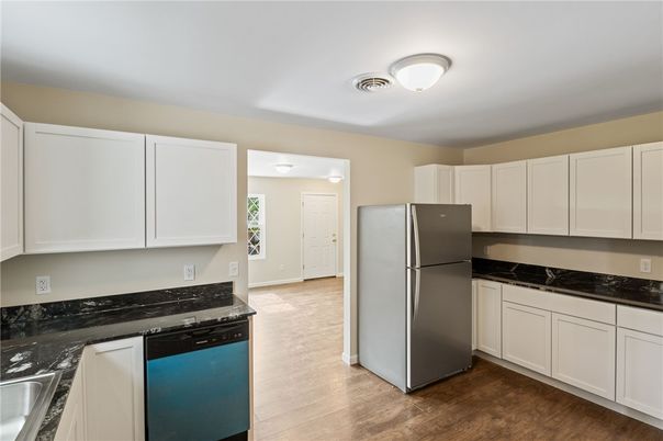 Interior, Kitchen, Wood Texture Flooring