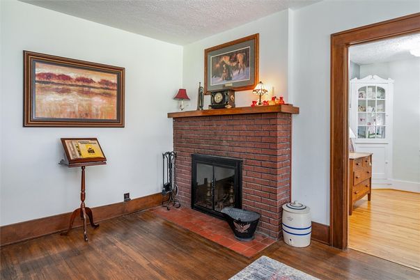 Fireplace, Interior, Wood Texture Flooring