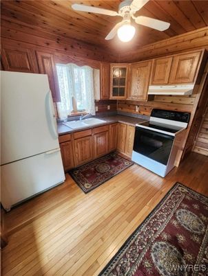Interior, Kitchen, Wooden Ceilings, Wood Texture Flooring, Wooden Walls