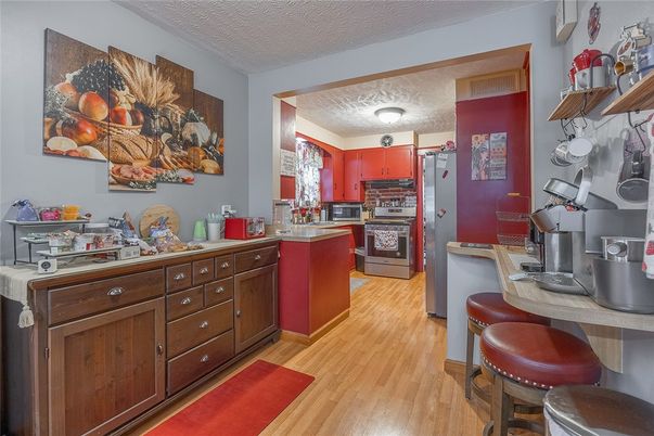 Interior, Kitchen, Wood Texture Flooring